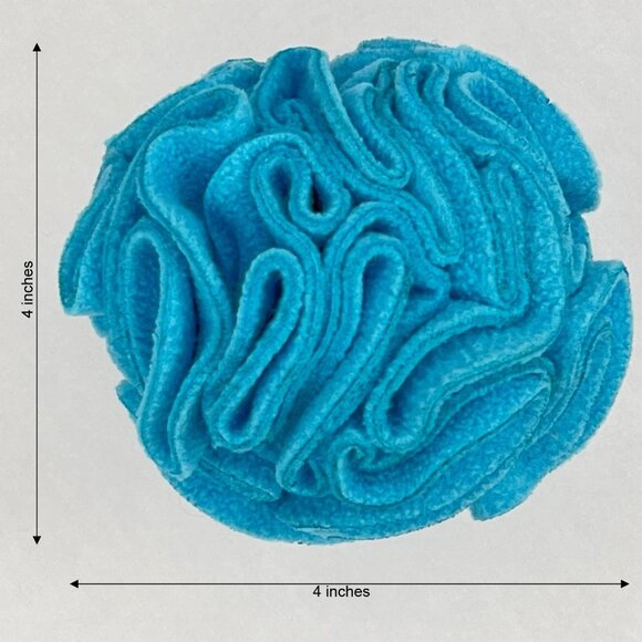 Puppy and Small Breed Snuffle Interactive Foraging Dog Puzzle Ball Toy Blue - Picture 6 of 9